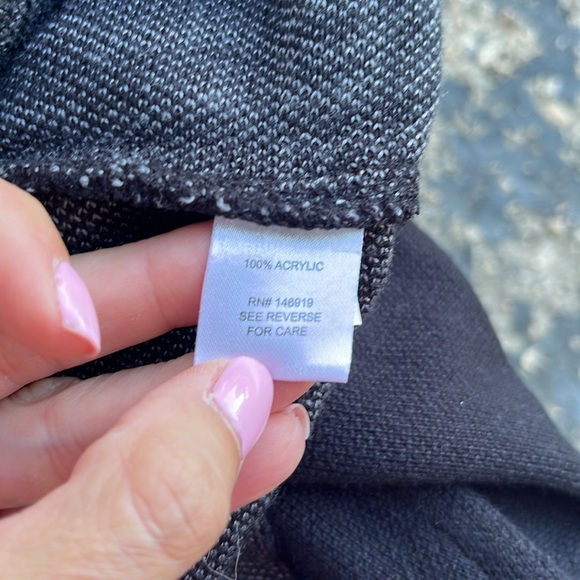 Like new Cloud Chaser black with grey sweater dress - Picture 10 of 16